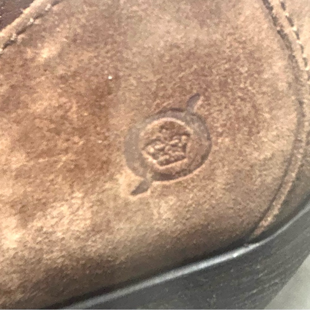 Born Distressed Brown Suede comfy ankle boots chunky heel women’s size 8.5 - Picture 10 of 11